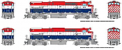 Rapido 33546 - HO MLW M420 - DCC and Sound- Ontario Southland Railway(Red/White/Blue) #647 Otter Valley Railroad Exclusive 