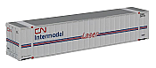 Walthers SceneMaster 8841 - N Scale 48Ft Ribbed Side Container - Canadian National (Laser Scheme)