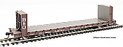 Walthers Mainline 5830 - HO RTR 60Ft Pullman-Standard Bulkhead Flatcar (48Ft IL) - Trailer-Train with B&O Bulkheads #90599