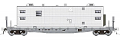 Rapido 138102-3 - HO F30A 50Ft Flat Car w/Sleeper Van - Conrail (CR MOW) #62089