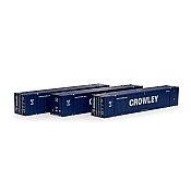 Athearn 28995 - HO RTR 53Ft Jindo Container - Crowley (3pkg) #2