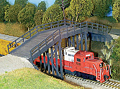 Rix Products 200 - HO Rural Timber Overpass - Kit