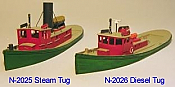 Sylvan Scale Models N 2026 Great Lakes Diesel tug Boat- Unpainted Resin Kit 