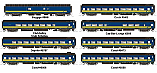Rapido 550012 - N Scale -The Rapido- Passenger Cars - VIA Rail (8-Car Set)