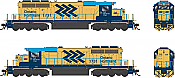 Bowser 25335 - HO GMD SD40-2 - DCC & Sound - Ontario Northland #1731
