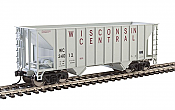 Walthers Mainline 6937 - HO 34ft 100-Ton 2-Bay Hopper - Wisconsin Central #34032
