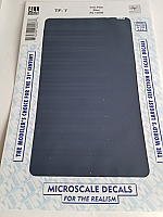 Microscale TF-7 - Trim Film - Blue 4.5 in x 7.5 inch sheet - Waterslide Decal