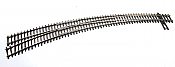 Walthers Track 83063 - HO Code 83 Nickel Silver DCC-Friendly Curved Turnout - 24 and 28" Radii- Left Hand 