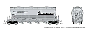 Rapido 533001 - N Scale Flexi Flo Hopper (Early) - FMC Chemicals SHPX - 3-pack