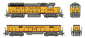 Rapido 40529 - HO EMD GP40 Mother and Slug - DCC & Sound - Union Pacific #3000, S-300