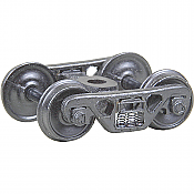 Kadee 555 - HO A.S.F. 100-ton Roller Bearing Self Centering Trucks w/36 inch Smooth Back Wheels - Metal Fully Sprung (1 pair)