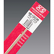 K&S Engineering 815036 All Scale - 3/64 inch OD Round Brass Tube - 0.006inch Thick x 12inch Long (2 pkg)