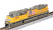 Broadway Limited 7040 - N Scale EMD SD70ACe - Paragon4 Sound/DC/DCC - Union Pacific (US Flag, Building America Logo) #9039