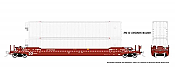 Rapido 401057-2 - HO 53Ft Gunderson Husky-Stack Well Car & Containers - Canadian Pacific #527128