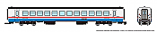 Rapido 525104 - N Scale RTL Turboliner Coach - Amtrak (Phase III Late) #185