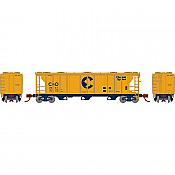 Athearn 28347 - N Scale PS-2 2893 3-Bay Covered Hopper - Chessie C&O #2063