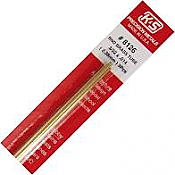 K&S Engineering 8126 All Scale - 3/32 inch OD Round Brass Tube 0.014inch Thick x 12inch Long