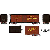 Rapido Trains 154004-5 - HO 40Ft B-50-41 Boxcar - Union Pacific, Delivery Scheme #102948