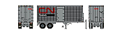 Rapido 403090 - HO 26Ft Can-Car Dry-Van Trailer w/ Side Door - CN Piggyback #260132