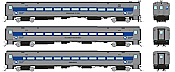 Rapido 128547 - HO Comet Commuter Car Set - New York MNCR (Delivery Scheme) Set #1