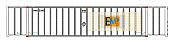 Intermountain Railway 30625 HO Scale 53 Hyundai Hi-Cube Container 2-Pack - Ready to Run -- EMP ex-HUB ex-STAX w/Patches - EMHU 239856/239897  85-30625-01
