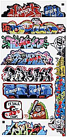 Blair Line 1263 - N Scale Modern Tagger Graffiti Decals - Set #14 (10pcs)