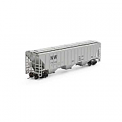 Athearn 18790 - HO RTR PS 4740 Covered Hopper - Norfolk & Western #176830