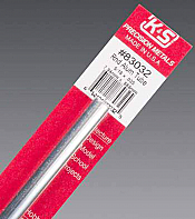 K&S Engineering 83032 All Scale - 5/16 inch OD Round Aluminum Tube - 0.035inch Thick x 12inch Long