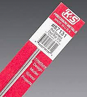 K&S Engineering 87131 All Scale - 1/16 inch OD Round Stainless Steel Rods - 22 Gauge x 12inch Long