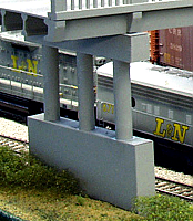Rix Products 150 - N Scale Modern Highway Pier for Overpass