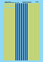 Microscale 87673 - HO Via Rail Passenger Car Stripes (1978-02) use with 87-672 - Decal