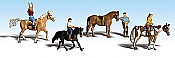 Woodland Scenics 1889 HO Scenic Accents Animal Figures- HorseBack Riders 4pk