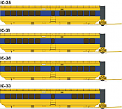 Rapido Trains 203106 - HO UAC TurboTrain Completion Pack: VIA Set #1