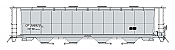 Intermountain 45241-01 - HO 59Ft 4550 Cu. Ft. Cylindrical Covered Hopper - Round Hatch - CP, Gray #388919