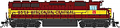 Walthers Proto 41160 - EMD SD45 - DCC & Sound - Wisconsin Central #6579