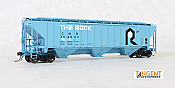 Tangent Scale Models HO 20061-02 V5 PS4750 Covered Hopper CNW Ex-ROCK Blue w/ Black CNW #752305