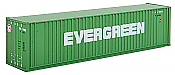 Walthers SceneMaster 8802 - N Scale 40Ft Hi Cube Ribbed Side Container - Evergreen