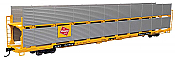 Walthers Mainline 8118 - HO 89Ft Flatcar w/Bi-Level Shielded Auto Rack - Milwaukee Road Rack / Trailer-Train Flatcar TTBX #941656
