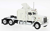 Brekina 85715 - HO 1973 Peterbilt 359 Sleeper-Cab Tractor - Assembled - White