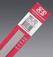 K&S Engineering 87151 All Scale - 0.012 inch Thick Stainless Steel Flat Strip - 1/2inch x 12inch
