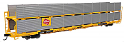 Walthers Mainline 8119 - HO 89Ft Flatcar w/Bi-Level Shielded Auto Rack - Milwaukee Road Rack / Trailer-Train Flatcar TTBX #941676