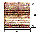 Plastruct 91886 Brown Brick Paper Sheet (2pcs pkg)