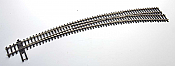 Walthers Track 83064 - HO Code 83 Nickel Silver DCC-Friendly Curved Turnout - 24 and 28" Radii- Right Hand  