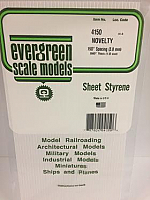 Evergreen Scale Models 4150 .150in Opaque White Polystyrene Novelty Siding (1sheet)