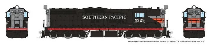 Rapido 50612 - HO EMD SD7 - DCC & Sound - Southern Pacific (Black Widow) #5329