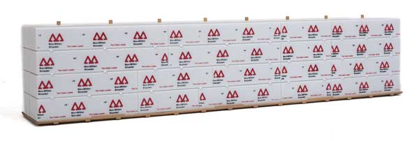 Walthers SceneMaster HO Scale 3123 - Wrapped Lumber for 50Ft Bulkhead Flatcar - MacMillan Bloed...