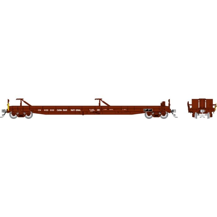 Rapido 151002-5 - HO Vancouver Iron Works Piggyback Flatcar: Canadian National #688127