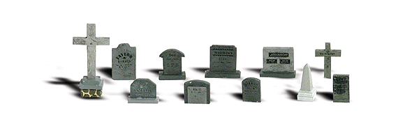 Woodland Scenics 2164 - N Scenic Accents - Tombstones (11/pkg)