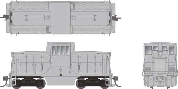 Rapido 48597 - HO GE 44 Tonner - DC/DCC/Sound - Undecorated - Phase III Body