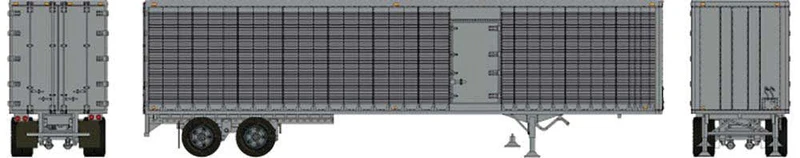 Rapido 403124 - HO 45Ft Trailmobile Dry-Van Trailer - Unlettered